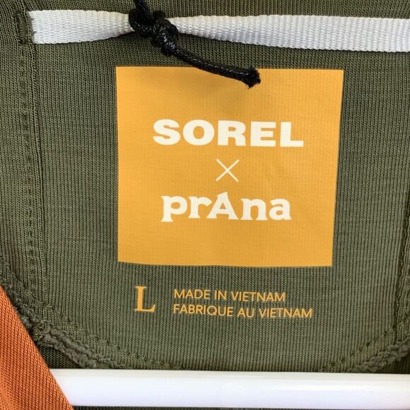 Prana Sorel Womens Wondering Soul‎ Sleeveless Mock Neck Tank Vented Hem Sz L - Picture 2 of 9